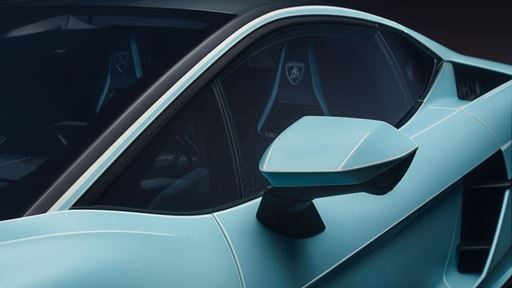 Lamborghini Temerario Ad Personam in Celeste Fedra and Bianco Phanes