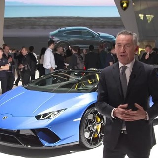 Maurizio Reggiani,  Chief Technical Officer, introduces the New Lamborghini Huracán Performante Spyder (Italian)